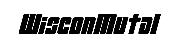 WisconMutal Mobile Infantry Condensed Italic Font