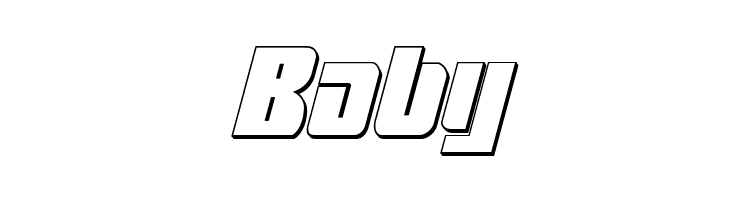 Mobile Infantry 3D Italic  Free Fonts Download