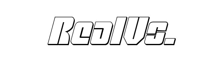 Mobile Infantry 3D Italic  Free Fonts Download