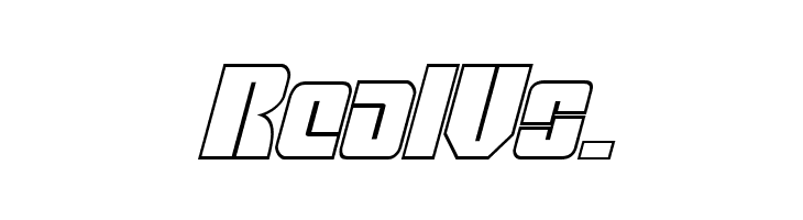 Mobile Infantry Outline Italic  Free Fonts Download