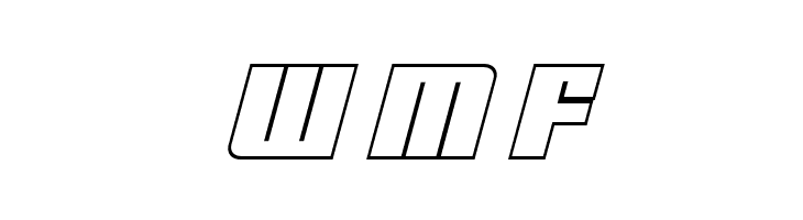 Mobile Infantry Outline Italic  Free Fonts Download