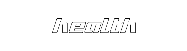 Ultramarines Outline Italic  Free Fonts Download