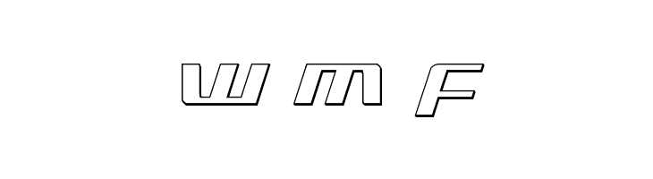 Ultramarines 3D Italic  Free Fonts Download