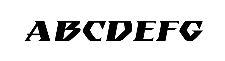 Eternal Knight Expanded Italic  Free Fonts Download