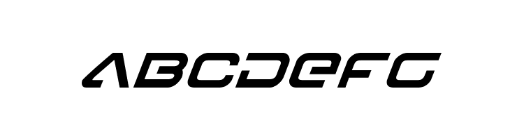 4114 Blaster Super-Italic  Free Fonts Download