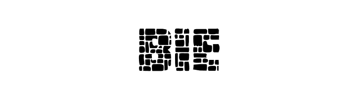 Dungeon Blocks Filled  Free Fonts Download
