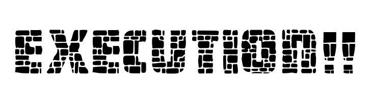 Dungeon Blocks Filled  Free Fonts Download