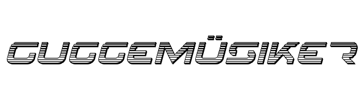 4114 Blaster Chrome Italic  Free Fonts Download