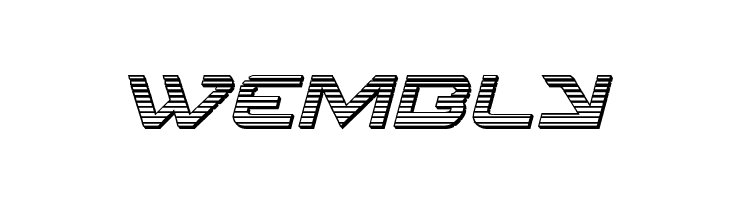 4114 Blaster Chrome Italic  Free Fonts Download