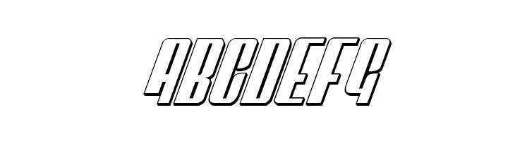 Vindicator 3D Italic  Free Fonts Download