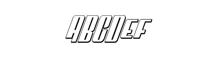 Vindicator 3D Italic  Free Fonts Download