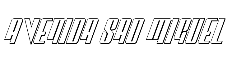 Vindicator 3D Italic  Free Fonts Download