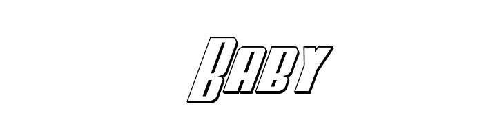 Vindicator 3D Italic  Free Fonts Download