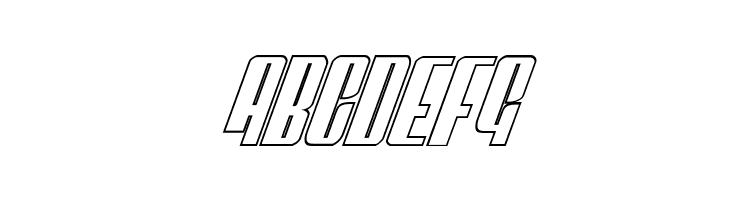 Vindicator Outline Italic  Free Fonts Download
