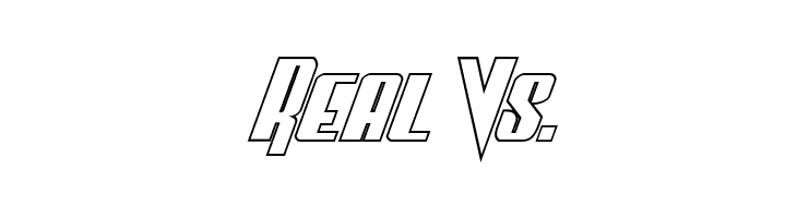 Vindicator Outline Italic  Free Fonts Download