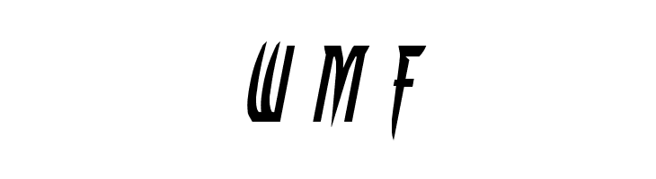 Inhumanity Extra-Expanded Italic  Free Fonts Download