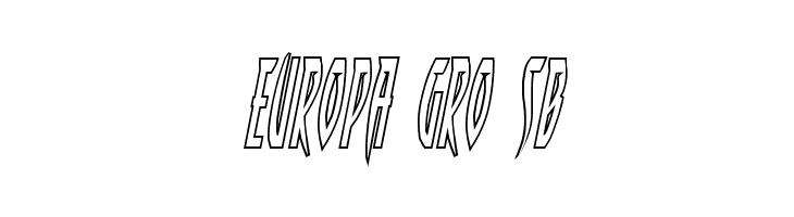 Inhumanity Outline Italic  Free Fonts Download