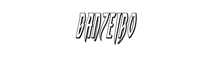 Inhumanity 3D Italic  Free Fonts Download