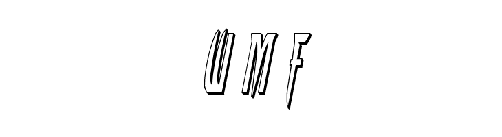 Inhumanity 3D Italic  Free Fonts Download