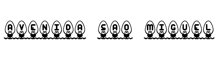 Xmas Lights BRK  Free Fonts Download