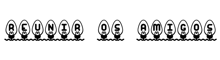 Xmas Lights BRK  Free Fonts Download