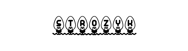 Xmas Lights BRK  Free Fonts Download