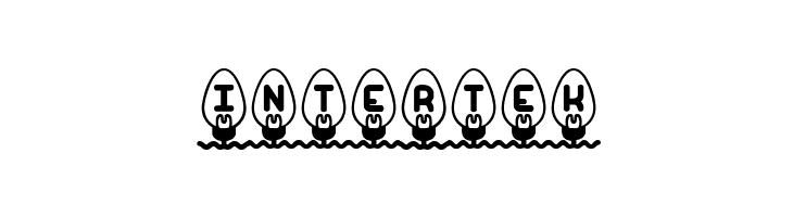 Xmas Lights BRK  Free Fonts Download