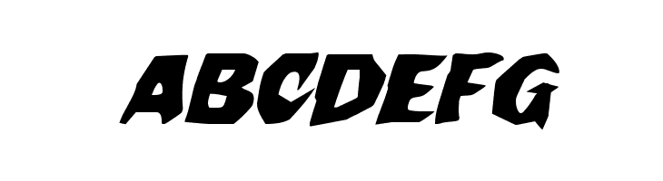 Nightchilde Expanded Italic  Free Fonts Download