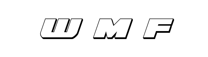 Guardian 3D Italic  Free Fonts Download