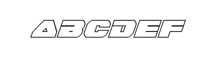 Guardian Outline Italic  Free Fonts Download