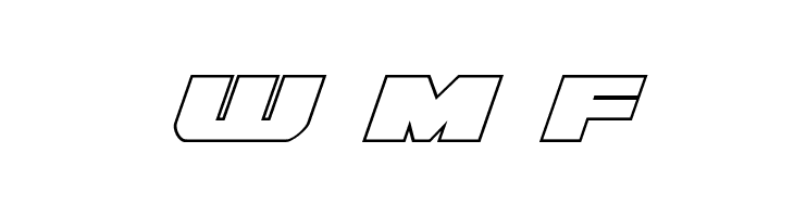 Guardian Outline Italic  Free Fonts Download