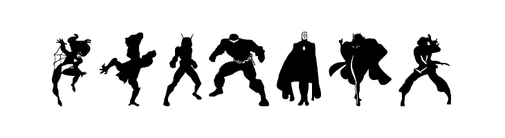 Heroes Assemble Dingbats Regular  Free Fonts Download