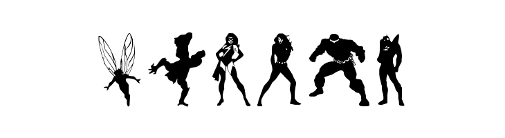 Heroes Assemble Dingbats Regular  Free Fonts Download