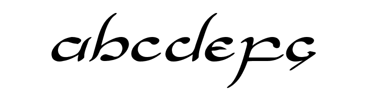 Half-Elven Expanded Italic  Free Fonts Download