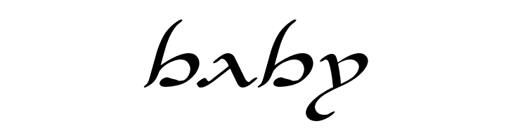 Half-Elven Expanded Italic  Free Fonts Download