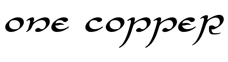 Half-Elven Expanded Italic  Free Fonts Download