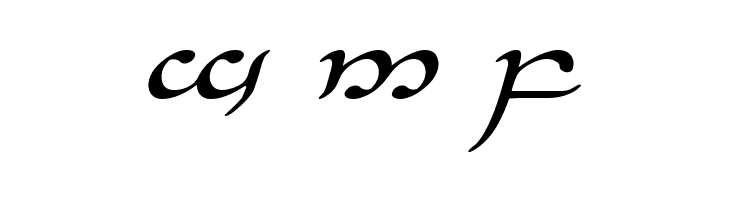 Half-Elven Expanded Italic  Free Fonts Download