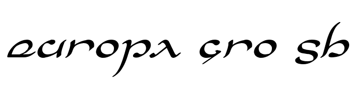 Half-Elven Expanded Italic  Free Fonts Download
