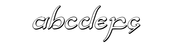 Half-Elven 3D Italic  Free Fonts Download