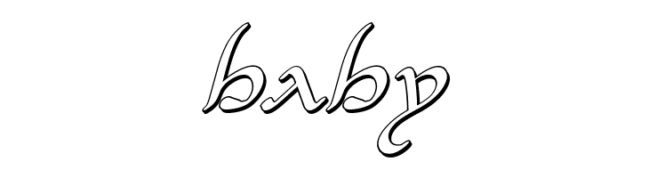 Half-Elven 3D Italic  Free Fonts Download