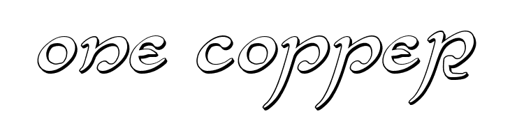 Half-Elven 3D Italic  Free Fonts Download