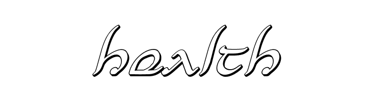 Half-Elven 3D Italic  Free Fonts Download