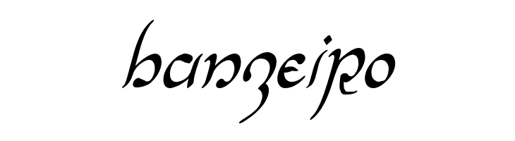 Half-Elven Condensed Italic  Free Fonts Download
