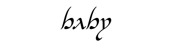 Half-Elven Condensed Italic  Free Fonts Download