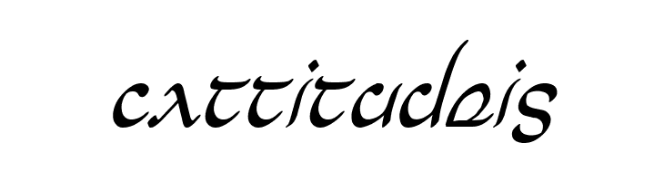 Half-Elven Condensed Italic  Free Fonts Download