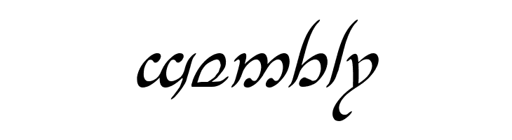 Half-Elven Condensed Italic  Free Fonts Download