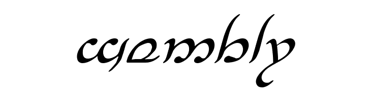 Half-Elven Italic  Free Fonts Download