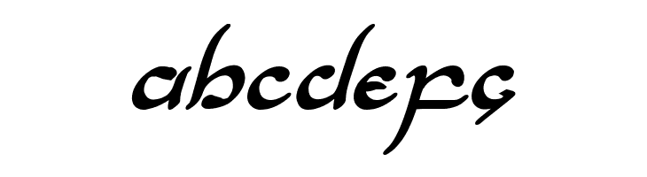 Half-Elven Bold Italic  Free Fonts Download