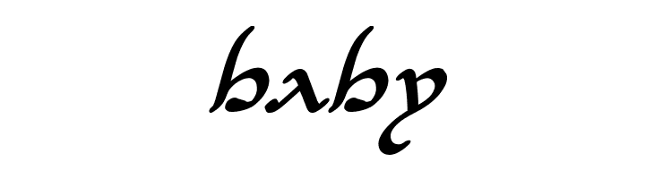 Half-Elven Bold Italic  Free Fonts Download