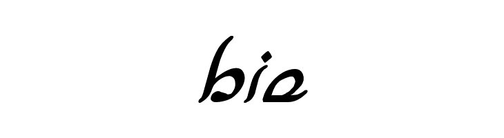 Half-Elven Bold Italic  Free Fonts Download